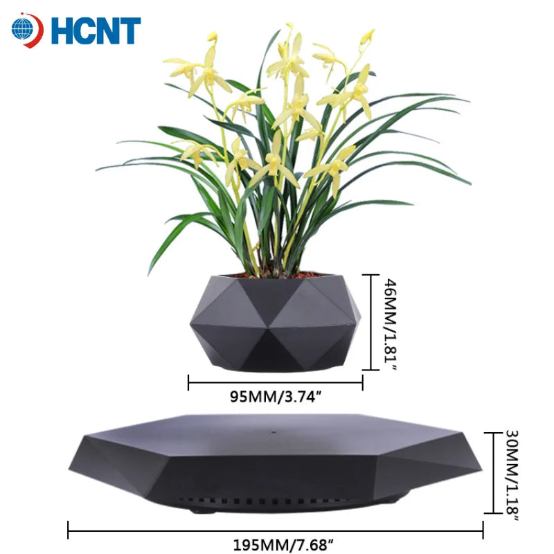 Levitating Plant Pot Floating Plant Pot for Small Plants Levitating Decor for Home & Office Magnetic Floating Levitating Disp