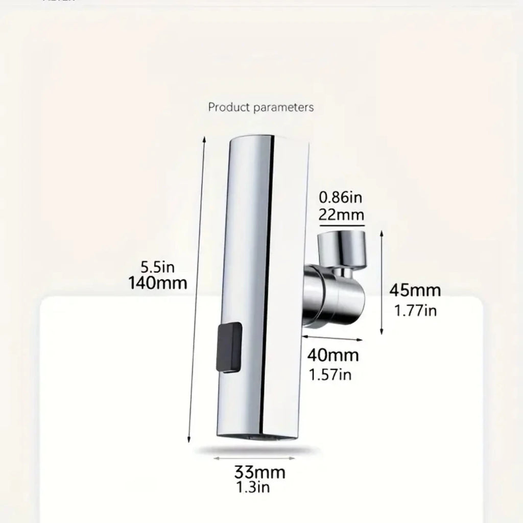 1pc Multifunctional Faucet, Adapter Faucet, Bathroom Washbasin Faucet, Sink Faucet Replacement Accessories, Home Essential