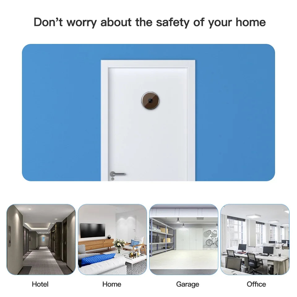 3.5-Inch Digital Door Peephole Camera with HD LCD Screen