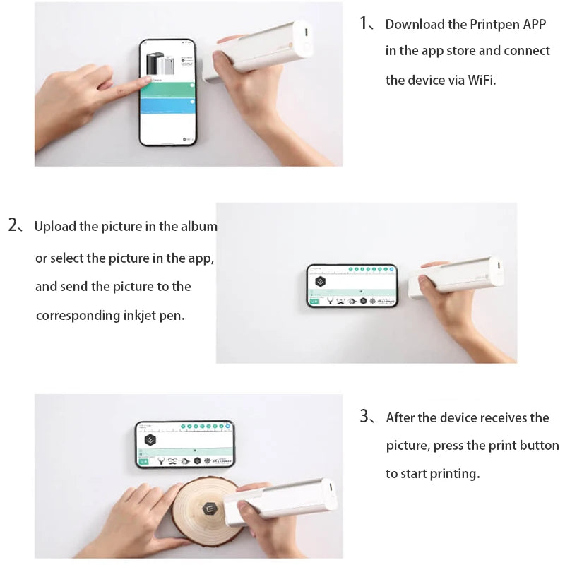 Evebot Printpen Handheld Portable Mini Coffee PrintPen Latte Art Macaron Cookie DIY Design Printer Bluetooth 4.2
