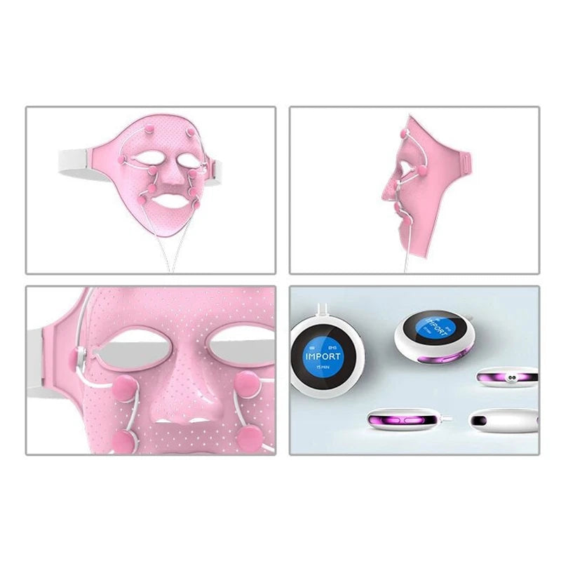 Silicone Facial Mask Electric V-shaped Face Lifting Slimming Face Massager Anti wrinkle  EMS Therapy Device Beauty Machine