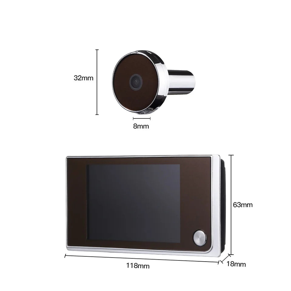 3.5-Inch Digital Door Peephole Camera with HD LCD Screen