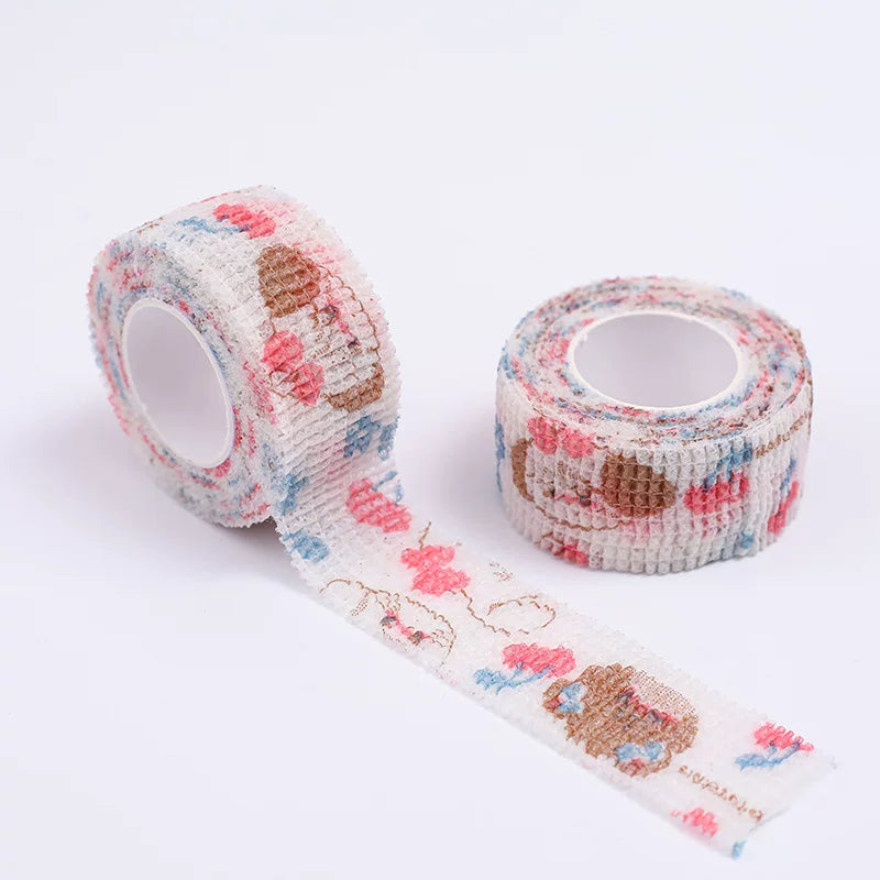 Finger Guard Bandage Pet Tattoo Bandage Writing Self-Adhesive Bandage Sports Tape Non-Woven Elastic Bandage Yiwu Batch