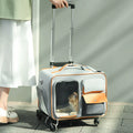 [Labor-Saving] Pet Trolley Bag Cat Bag Outdoor Portable Luggage Small Size Dogs Dog Anti-Stress Cat Backpack