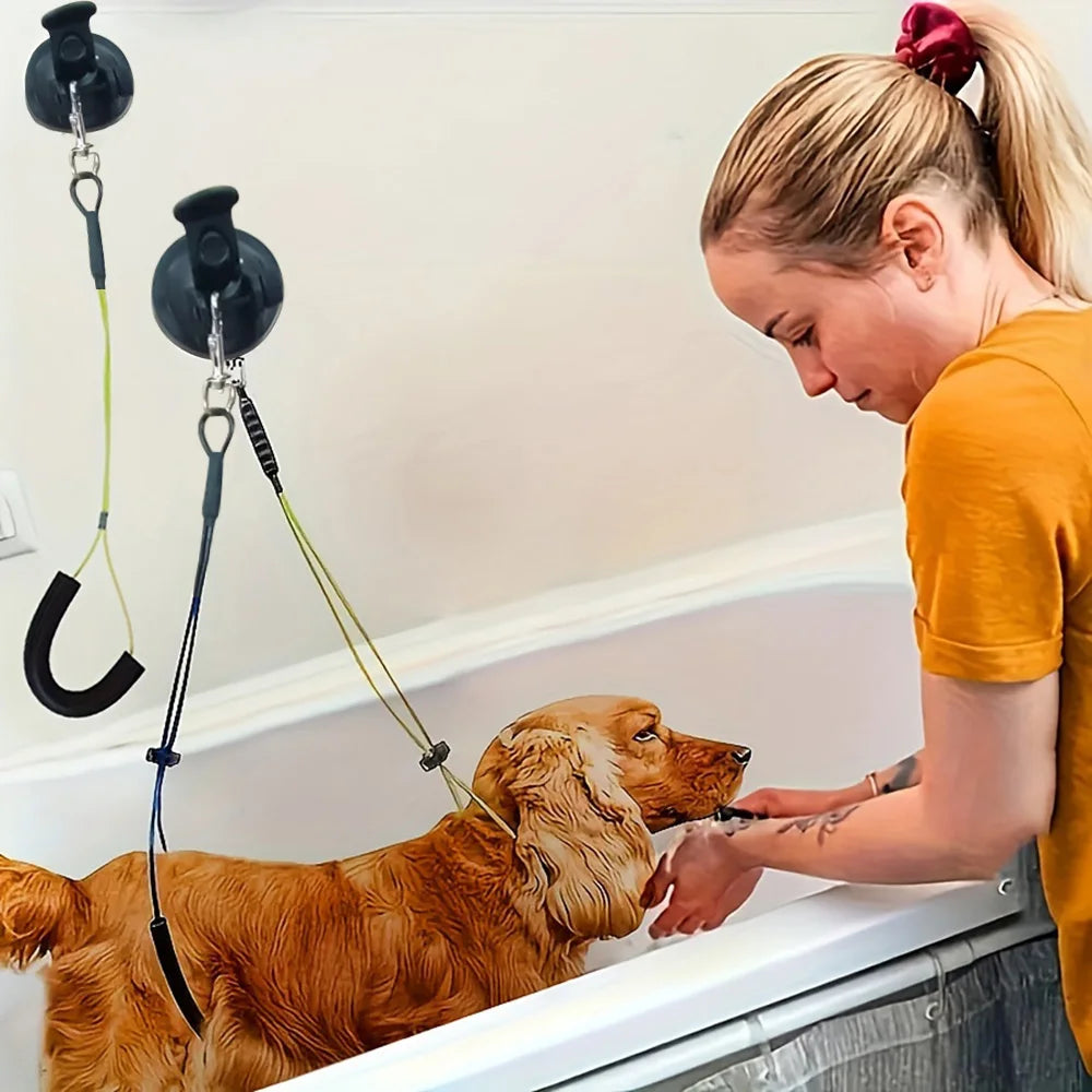 1Pc Pet Bathing Fixed Suction Cup Dog Grooming Table Hanging Rope Pet Cleaning Fixed Traction Rope S003881