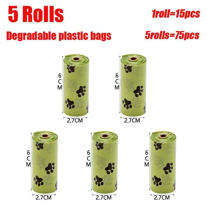 Portable Dog Pooper Scooper Pet Waste Pick-up Outdoor Cleaner Built-in Garbage Bag Handheld Pet Poop Grabber No Touch Design