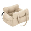 Dog Car Seat with Safety Belt - Non-Slip Pet Car Bed for Small Dogs, Washable Travel Carrier with Secure Straps for Safe Car