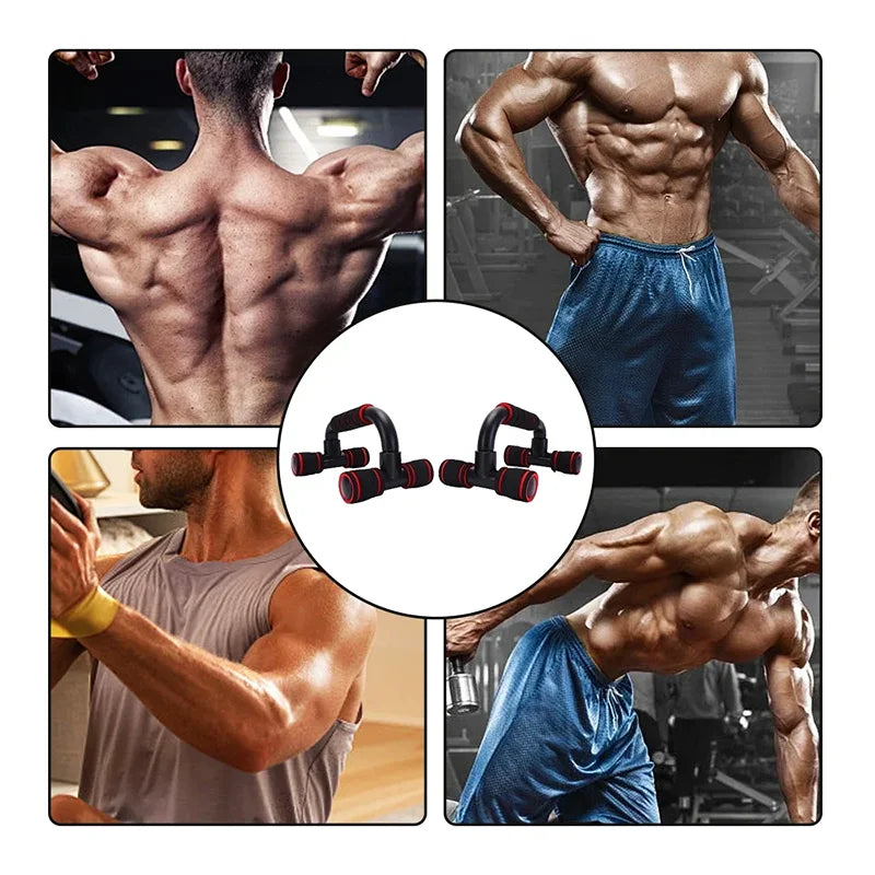 U-Shaped Push-Up Bars with Anti-Slip Foam Grip