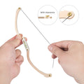 1pc Microblading Permannet Makeup Bow and Arrow Line Ruler Black Measuring Brow String Pre Inked Tattoo PMU for Mapping