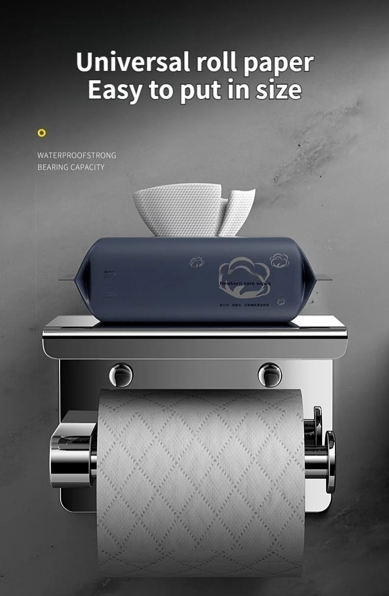 Bathroom Toilet Paper Holder 304 Stainless Steel Waterproof Roll Paper Box Tissue Box Holder Bathroom Hardware Accessories