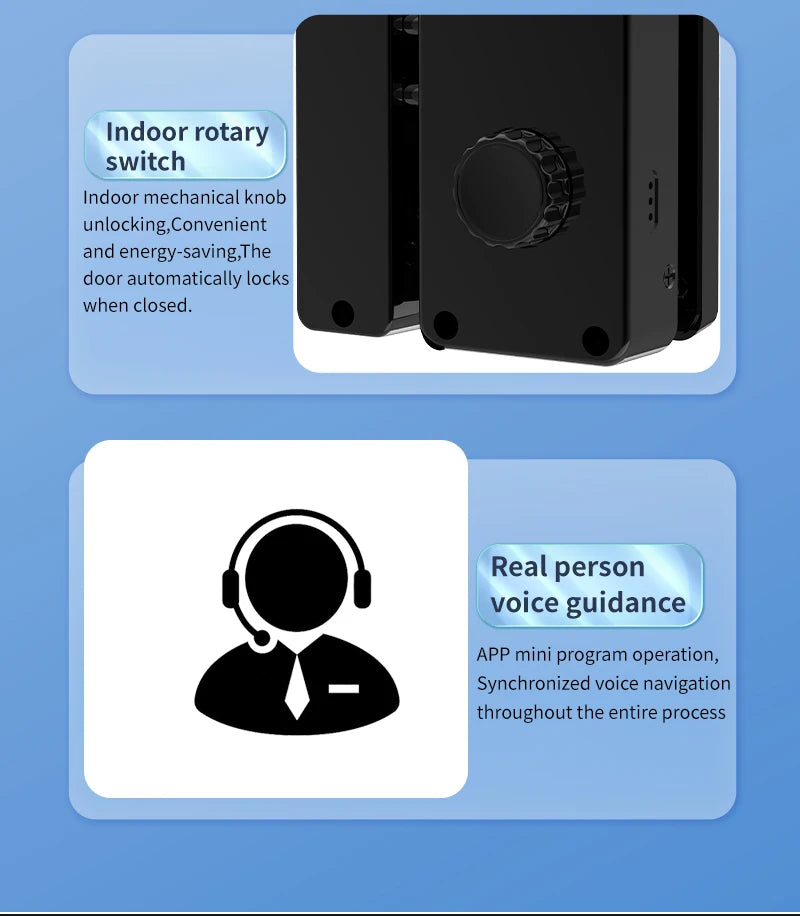 WIFI Tuya 3D Face Recognition  Smart Glass Lock Biometric Electronic Fingerprint Unlock Glass Door Lock Mobile remote Control