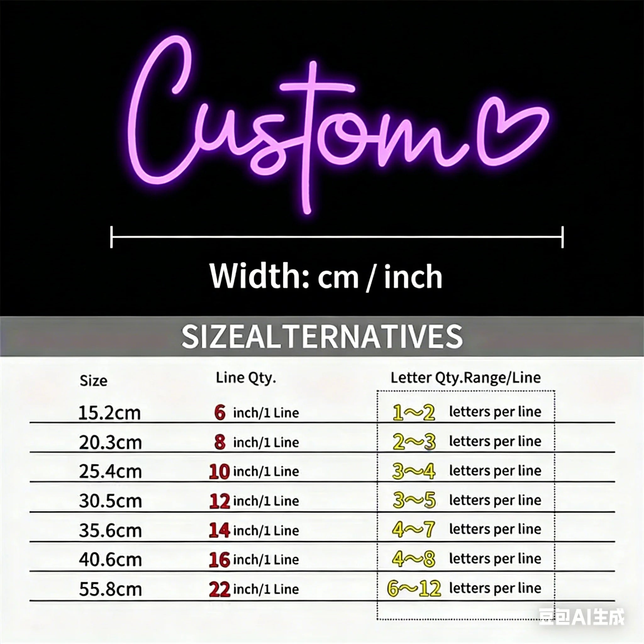Personalised Name LED Sign Custom Neon Sign with Heart USB Powered Wall Bedroom Decorations for Wedding Parties Birthday Gift
