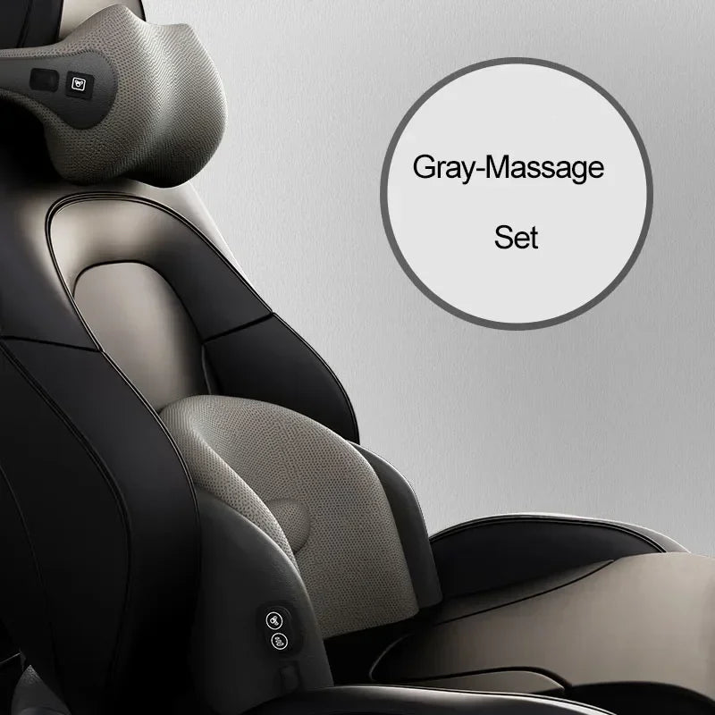 Car Neck Cushion Lumbar Support Electric Men Massage Neck Car Neck Pillow Outdoor Car Accessories Home Car Massage Seat