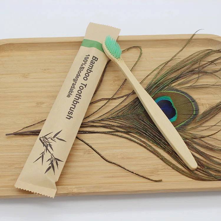 Eco-Friendly Bamboo Toothbrush Set
