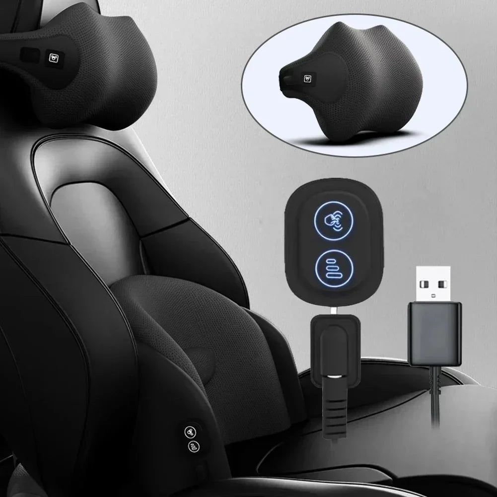 Car Neck Cushion Lumbar Support Electric Men Massage Neck Car Neck Pillow Outdoor Car Accessories Home Car Massage Seat
