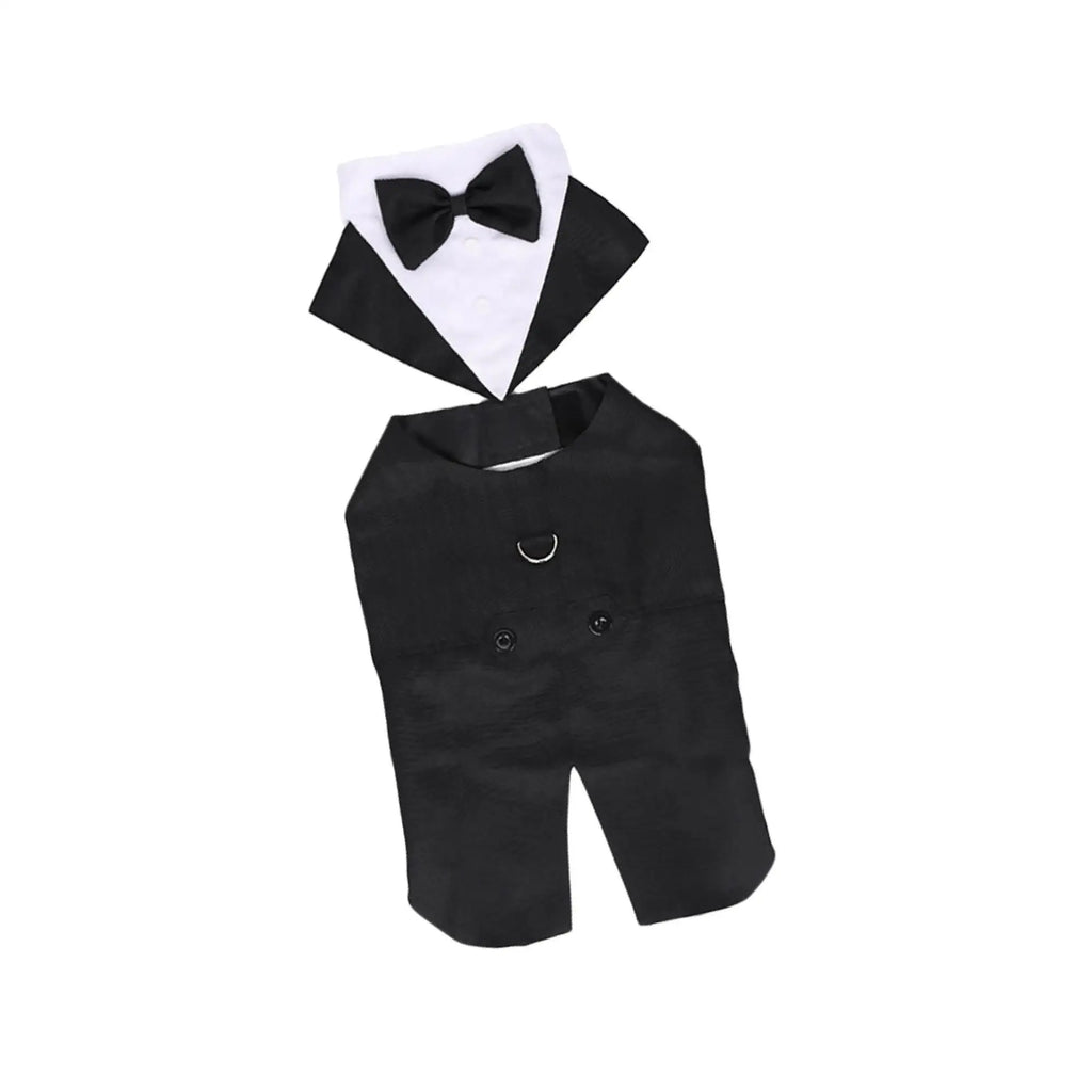 Dog Tuxedo Dog Suit and Bandana Set Party Shirt Exquisite Stitching Size XL