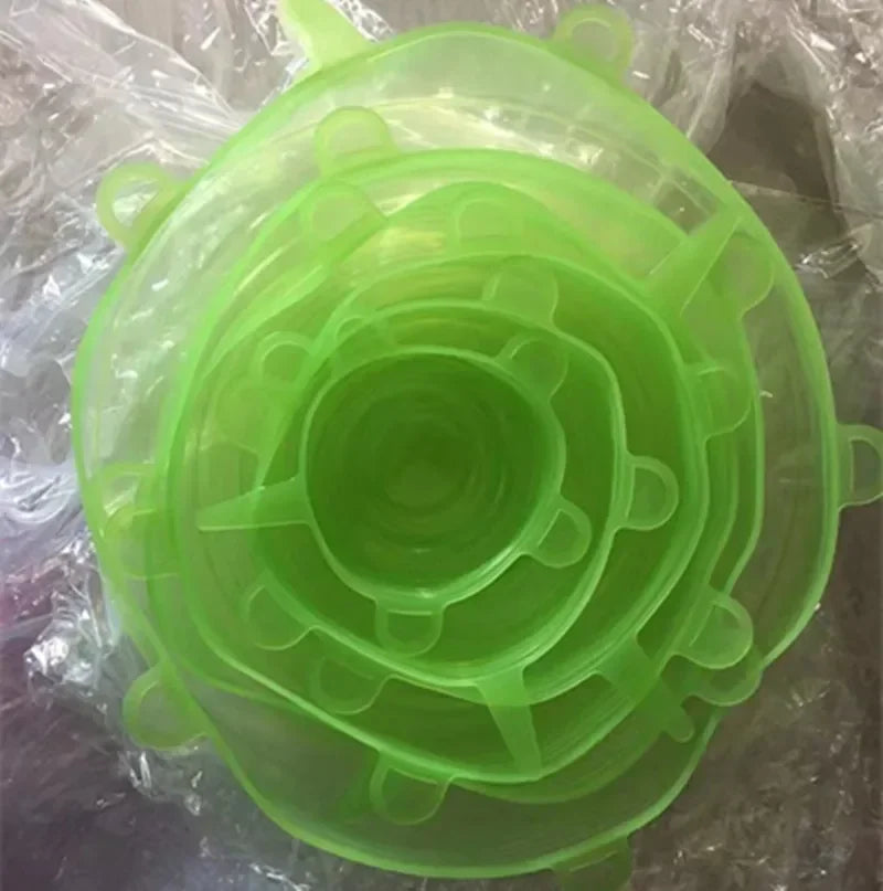 Reusable Silicone Stretch Lids for Food Storage