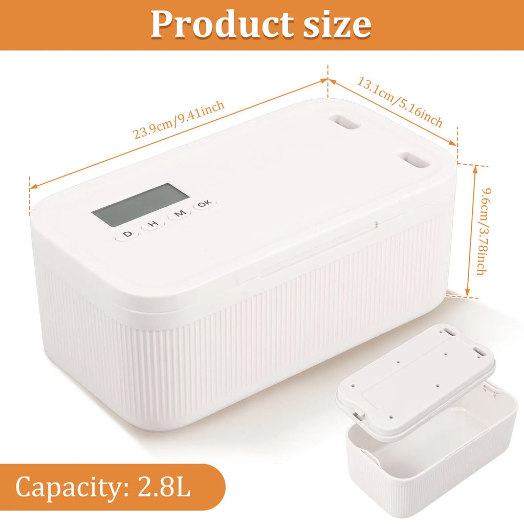 Electronic Time Lock Safe Box for Phones Cigarettes Personal Items Multi-Function Storage Container Files