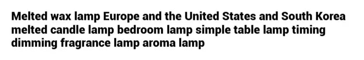 Candle Warmer Lamp with Timer Dimmable Light Scented Wax Melter Simple Table Lamp for Bedroom Home Office Decor