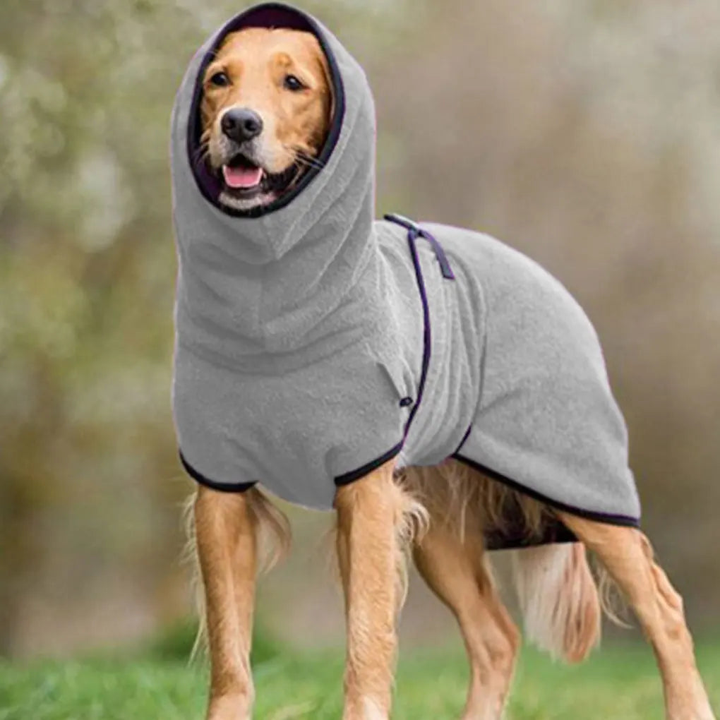 Soft Dog Bath Towel Super Absorbent For Easy Drying Dog Drying Coat Dog Dry Coat Dog Robe Bathrobe ArmyGreen+XL