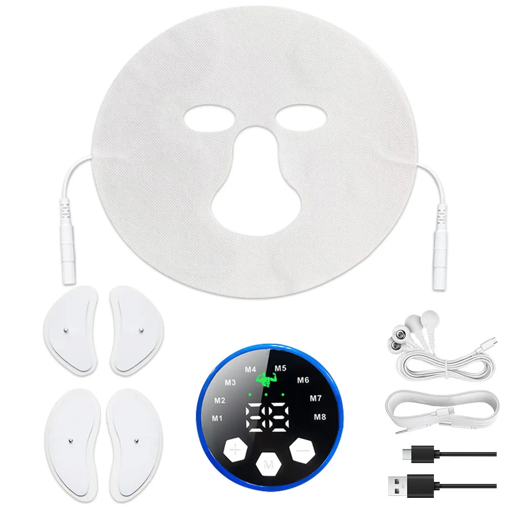 EMS Facial Lifting Massager Current Muscle Stimulator Eye Face Anti Wrinkle, Beauty Machine Skin Tightening Face Skin Care