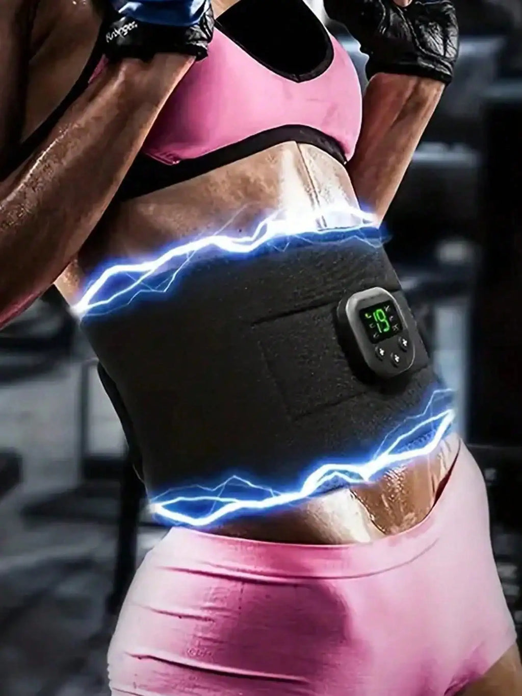Waist massager, portable USB charging shaping device, electric arm, hip, leg training device, shaping belt, fitness massager