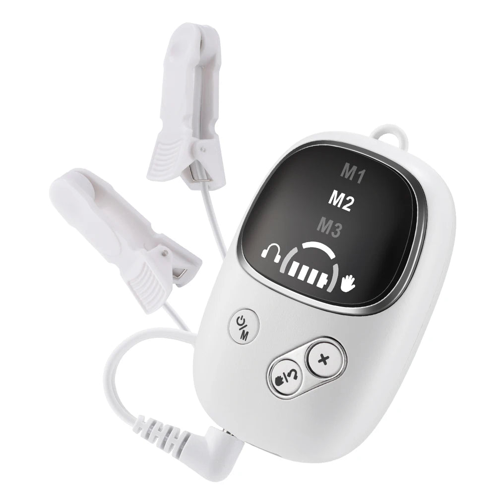 CES Sleeping Aid Microcurrent Stimulation Insomnia Electrotherapy Device Ear Clip Type Relieve Anxiety Depression Migraine