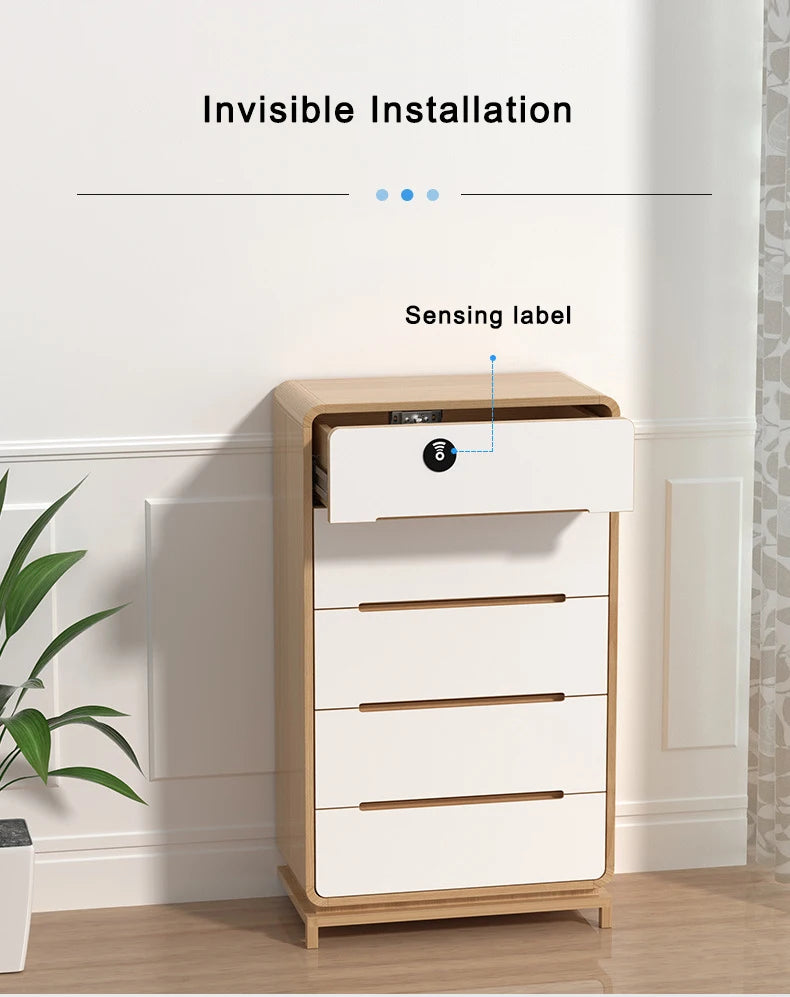13.56MHz IC RFID Card NFC Sensing Electric Cabinet Drawer Lock Invisible Hidden Installation