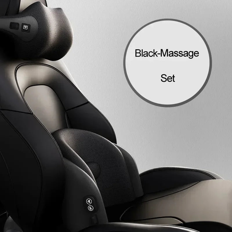 Car Neck Cushion Lumbar Support Electric Men Massage Neck Car Neck Pillow Outdoor Car Accessories Home Car Massage Seat
