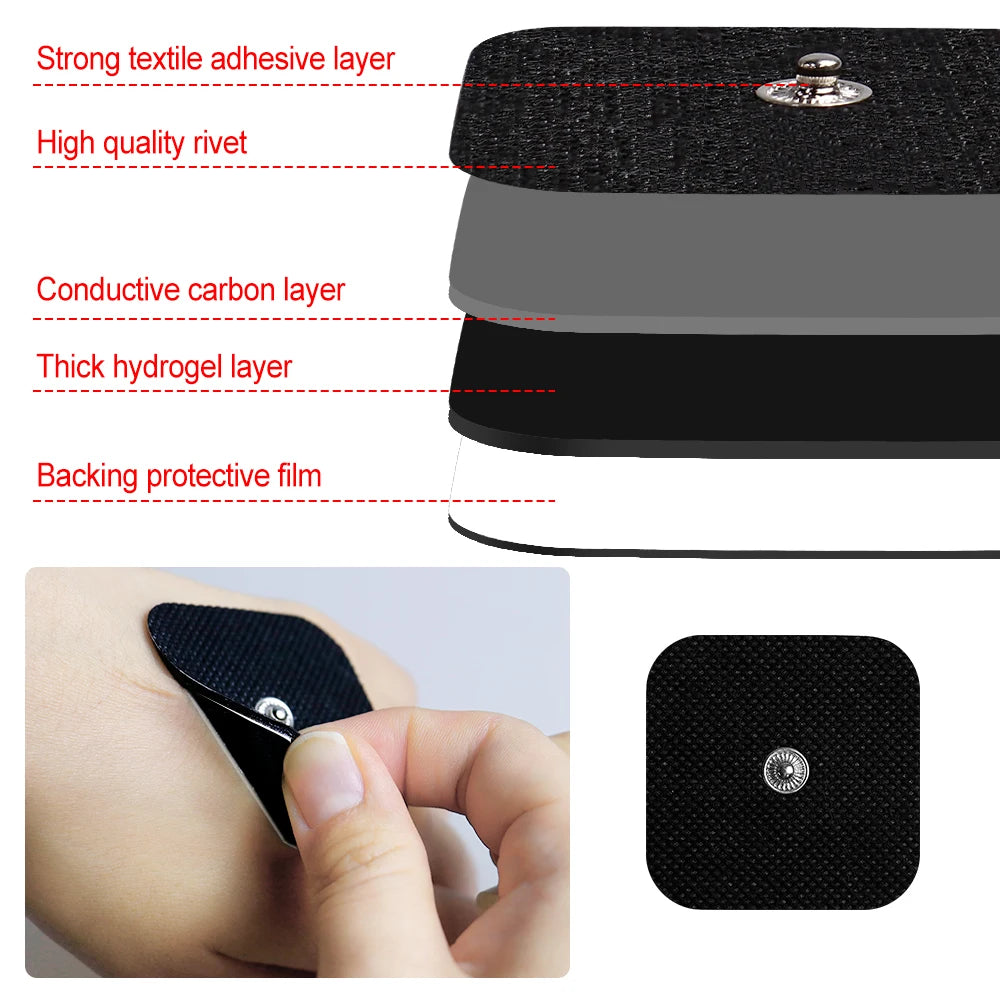 Reusable TENS and EMS Electrode Pads