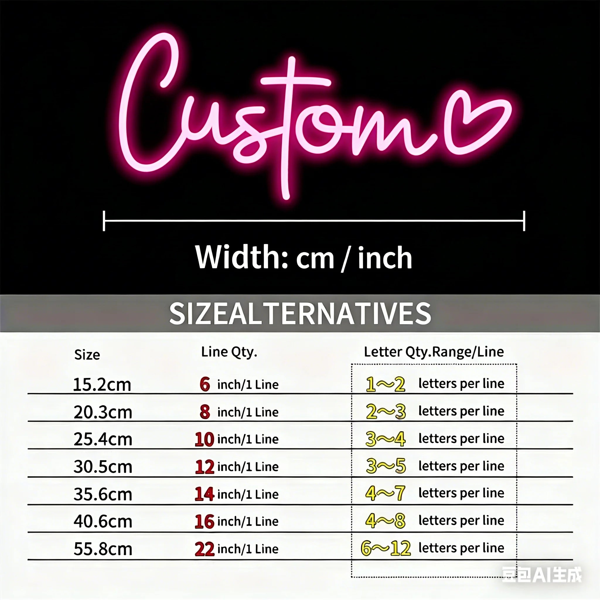 Personalised Name LED Sign Custom Neon Sign with Heart USB Powered Wall Bedroom Decorations for Wedding Parties Birthday Gift