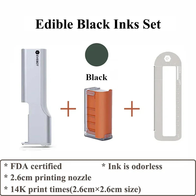 Evebot Printpen Handheld Portable Mini Coffee PrintPen Latte Art Macaron Cookie DIY Design Printer Bluetooth 4.2