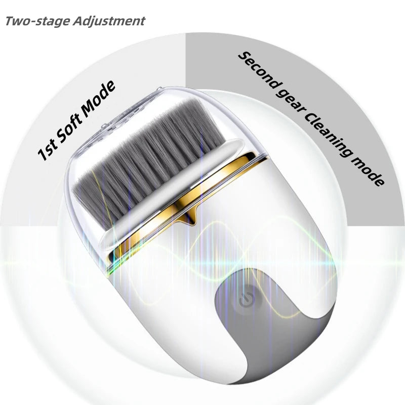 New Electric Facial Cleanser, Electric Charging Waterproof Cleansing And Beauty Instrument, Multi-functional Face Wash Brush