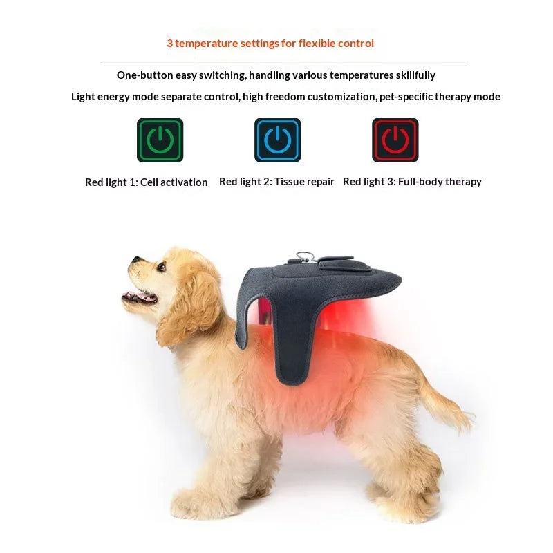 Portable Pet LED Infrared Light Therapy Device, Suitable for Cats and Dogs, Pet Care Home Infrared Red Light Therapy Belt