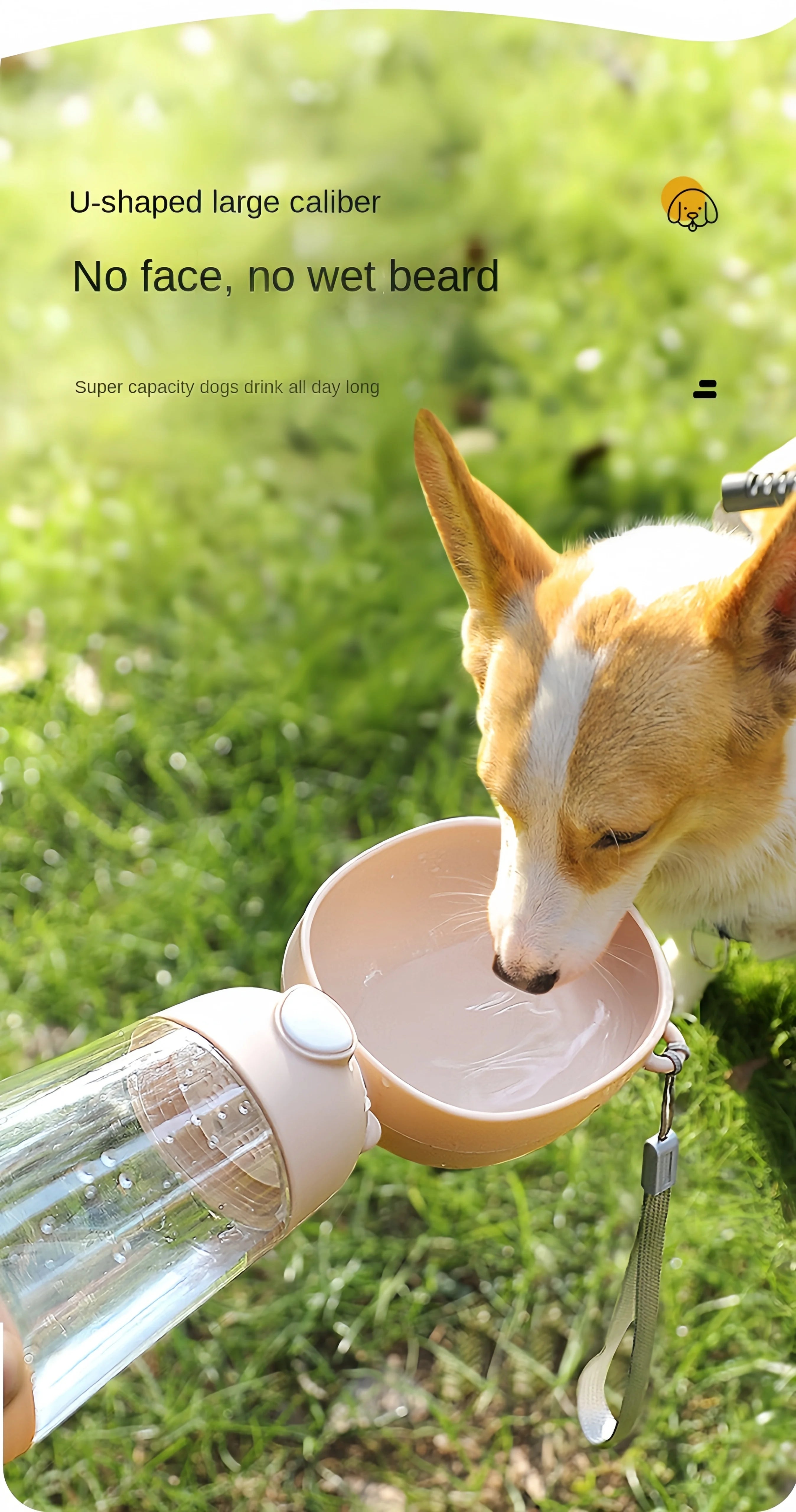 Portable Pet Water with Food Travel Cup