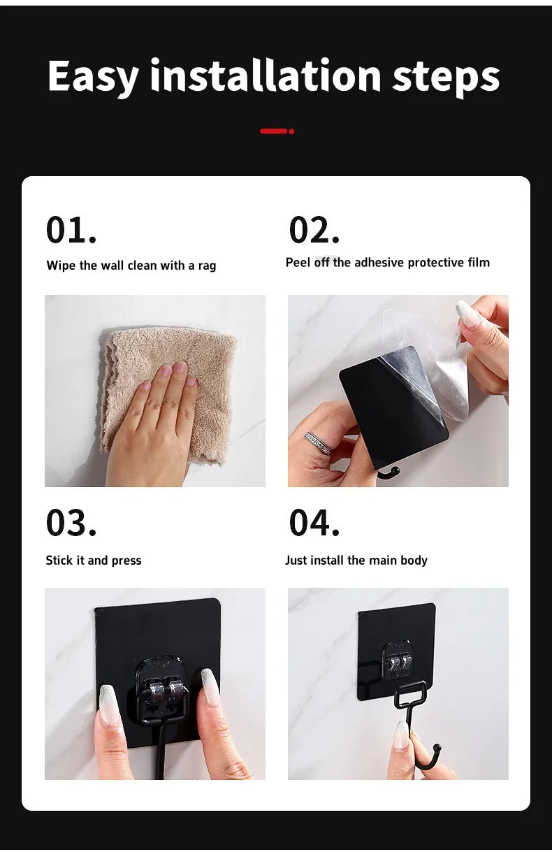 Heavy Duty Waterproof Adhesive Wall Hooks