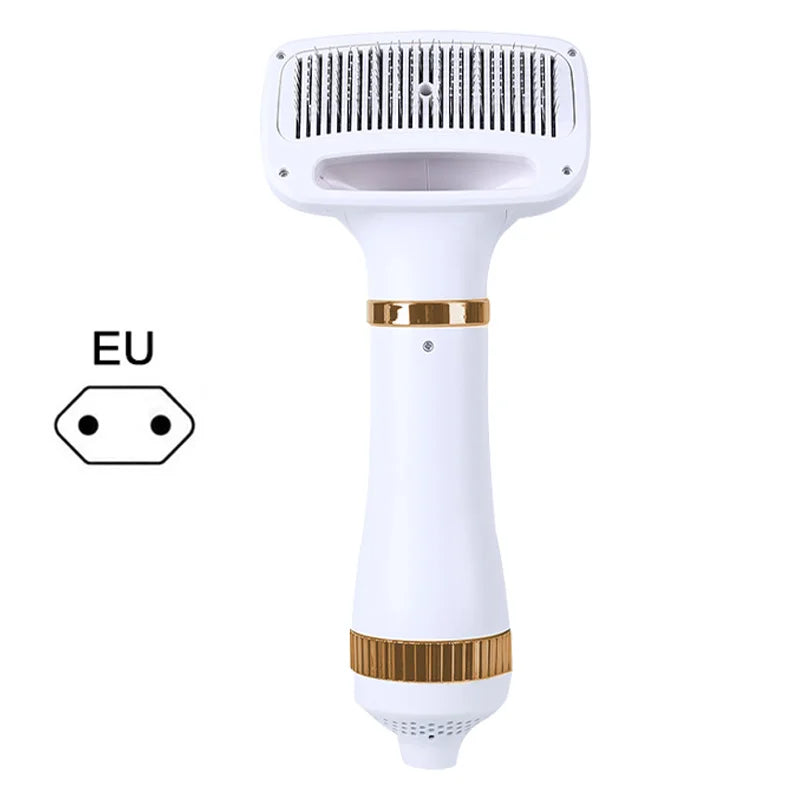 2 In 1 Pet Hair Dryer Brush Grooming for Cat and Dog Brush Professional Home Grooming Furry Drying Portable Dog Blower  Comb
