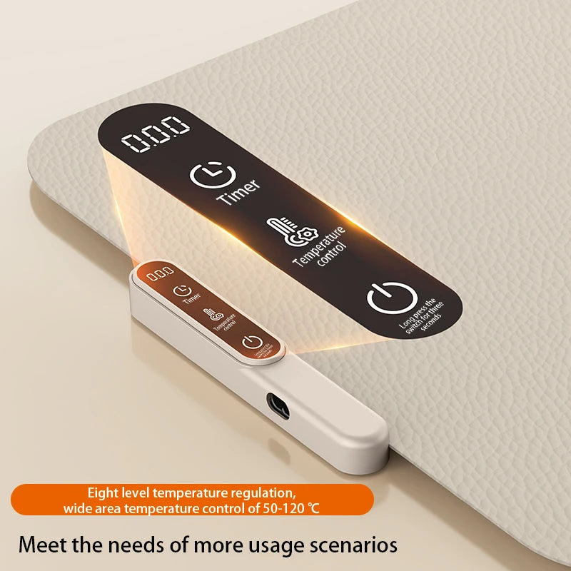 HOMEFISH Multifunctional Silicone Warming Board Home Easy Store Foldable Waterproof Oil Resistant Insulated for Hot Meals