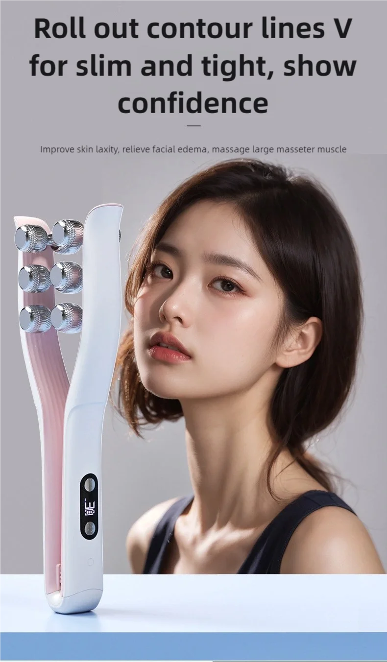 TINSOL Facial beauty device Facial Massager Y Facial Lift Massager Chin Lifter Home beauty device Micro Electric Roller