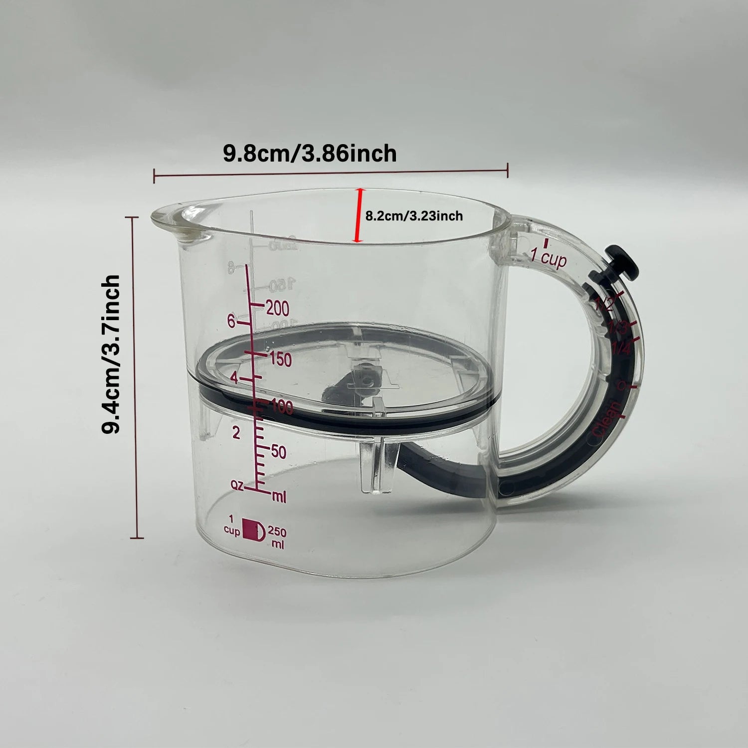 4-IN-1 Measuring Cup Adjustable MultiFunctional Measuring Cup with Scraper-Style Seal Base Kitchen Cube Cups Tools for Cooking