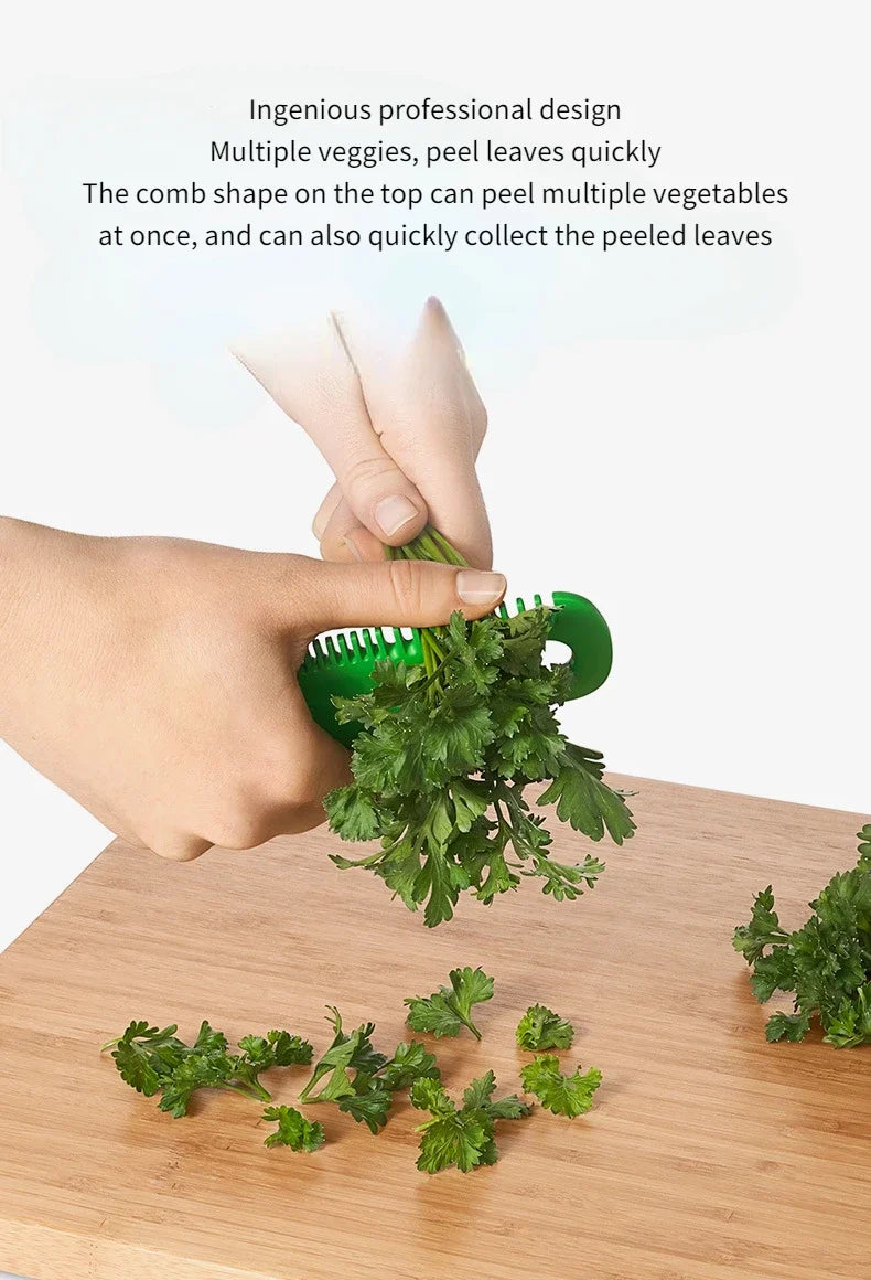 Hot Sale Kitchen Multifunctional Gadgets Cooking Portable Kitchen Gadget Vegetable Herb Eliminator Vegetable Leaf Comb Household