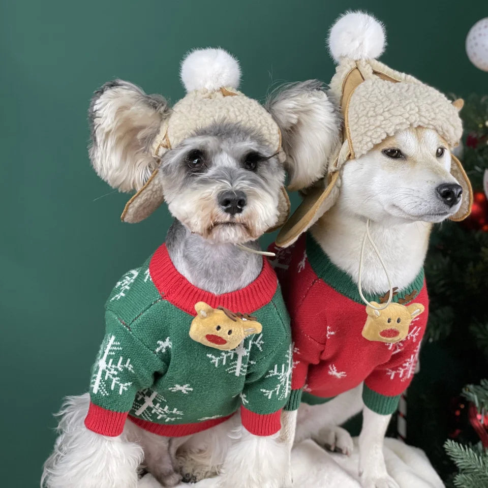NONOR Pet Warm Hat Ear-popping Funny thickened adjustable Dog hat for Corgi Tedi French Bulldog Accessory Cat And Dog Headdress