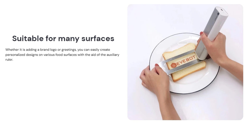 Evebot Printpen Handheld Portable Mini Coffee PrintPen Latte Art Macaron Cookie DIY Design Printer Bluetooth 4.2