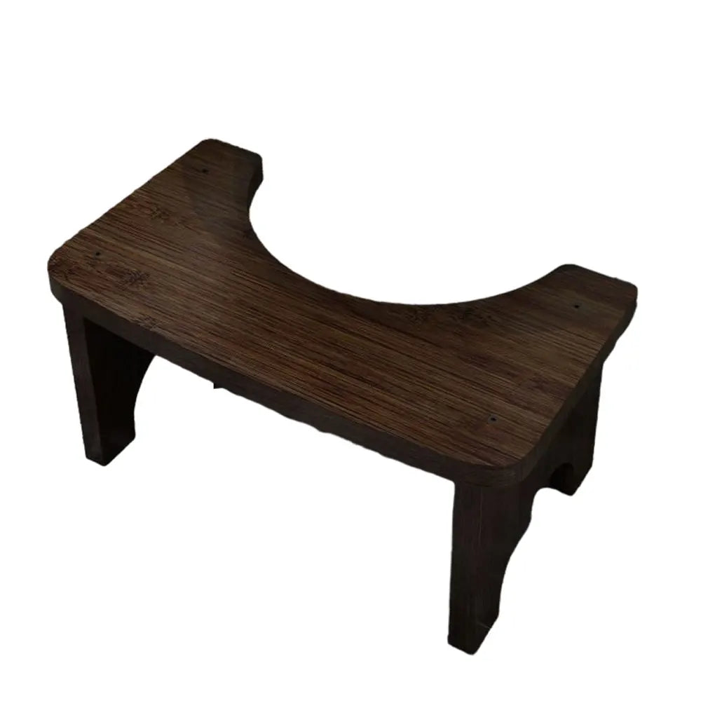 Bamboo Toilet Stool Toilet Brush Non-Slip Potty Seat Children Pregnant Foot Restroom Older Squat Bench Home Travel Kid Poop Seat