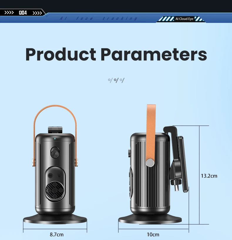 AI Intelligent Face Mobilephone Gimbal Fully Automatic Tracking Device With Remote Control Mobile LiveStreaming Stand Stabilizer