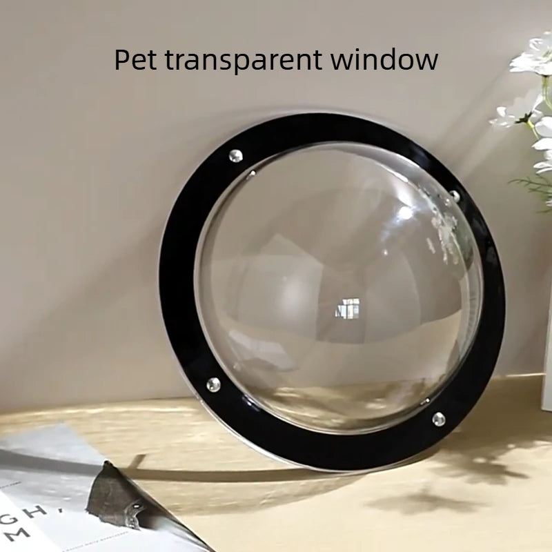 Acrylic Dog Window Semicircular Cover Pet Fence Window Cat and Dog Special Window Transparent Plastic Viewing Doors and Windows