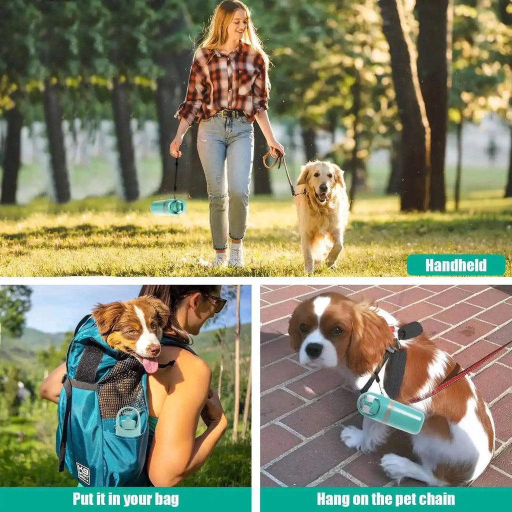 Portable Dog Pooper Scooper Pet Waste Pick-up Outdoor Cleaner Built-in Garbage Bag Handheld Pet Poop Grabber No Touch Design