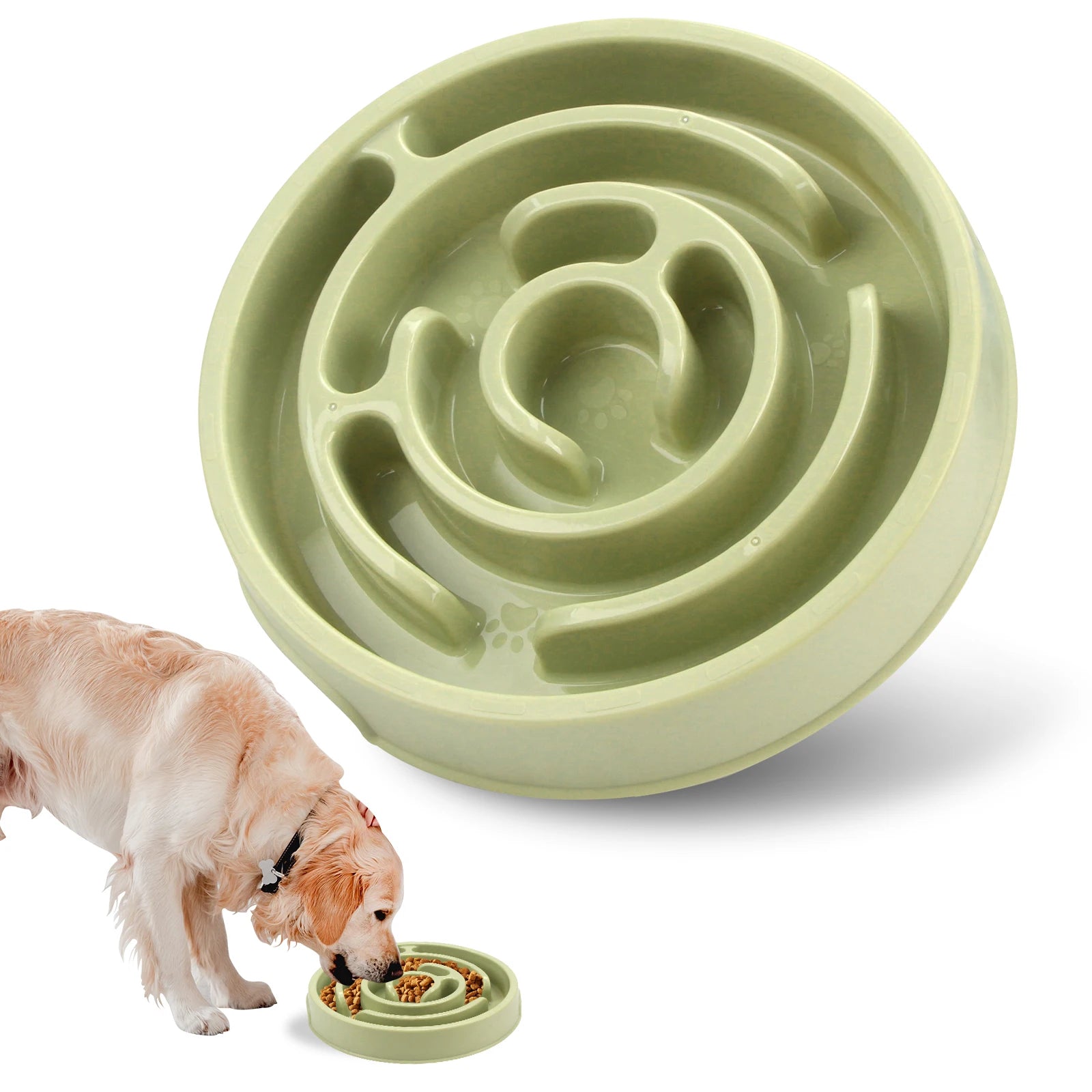 Slow Feed Anti Slip Pet Bowl