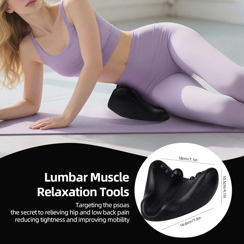 Iliopsoas Massage Pillow Shoulder Neck Traction Pillow Pelvic Muscle Massager Lumbar Relaxation Yoga Pilates Support Pillow