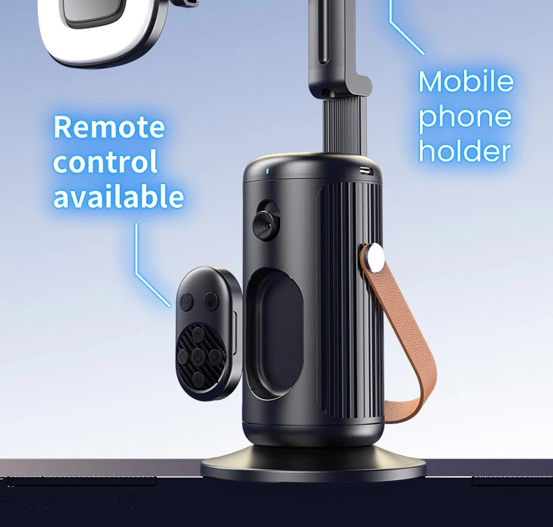 AI Intelligent Face Mobilephone Gimbal Fully Automatic Tracking Device With Remote Control Mobile LiveStreaming Stand Stabilizer